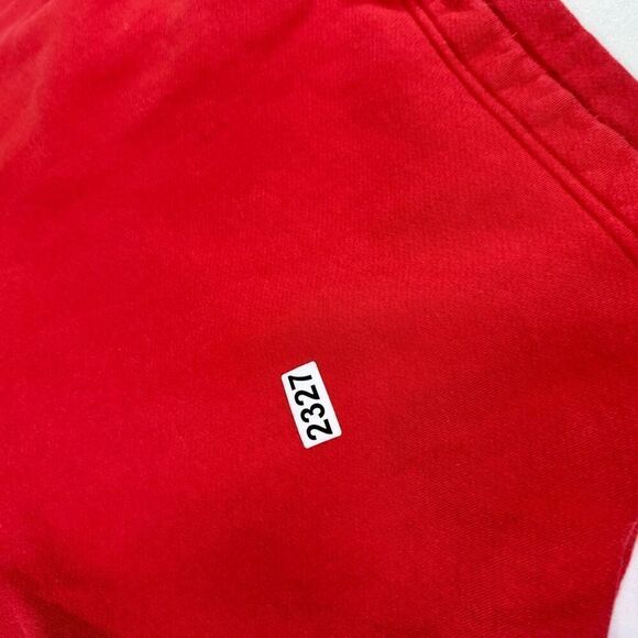 Good American Sweatshirt Womens XL (4) Cropped Chunky Pullover Short Sleeve Red - Picture 9 of 9